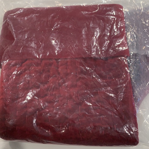 POTTERY BARN Quilted Velvet Christmas Stocking - Picture 6 of 6